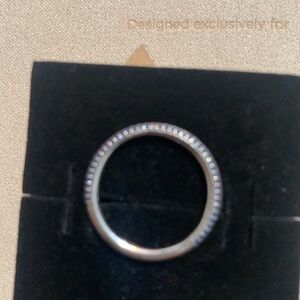 Pandora Double Row Blue Stone Band Ring